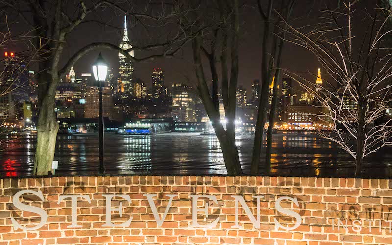 outdoor sign lighting at night